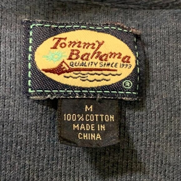 Tommy Bahama Men's 1/4 Ribbed 100% Cotton Long Sleeve Pullover‎ Sweatshirt SZ M - Picture 6 of 10